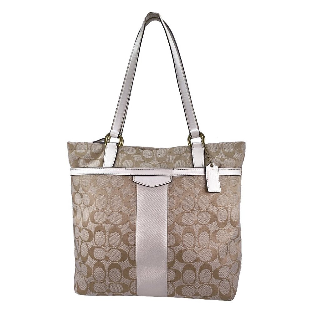 COACH Signature C Jacquard Canvas Tote Bag - C1405-F28504